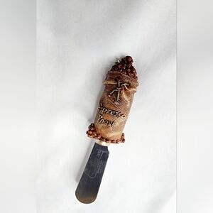 Coffee Bean Burlap Sack Butter Knife
